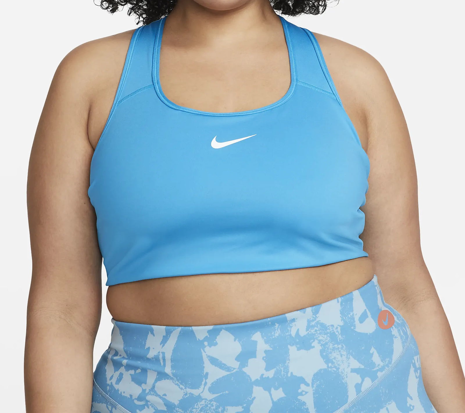 Nike Women's Medium-Support Padded Sports Bra Plus Size Laser Blue/White 3X  DH3384-446