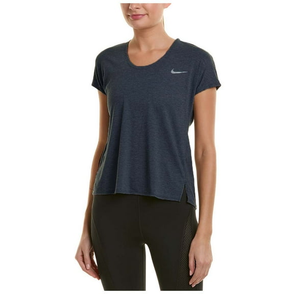 Nike Women's Miler Soft Lux Running Top (Medium, Gridiron)