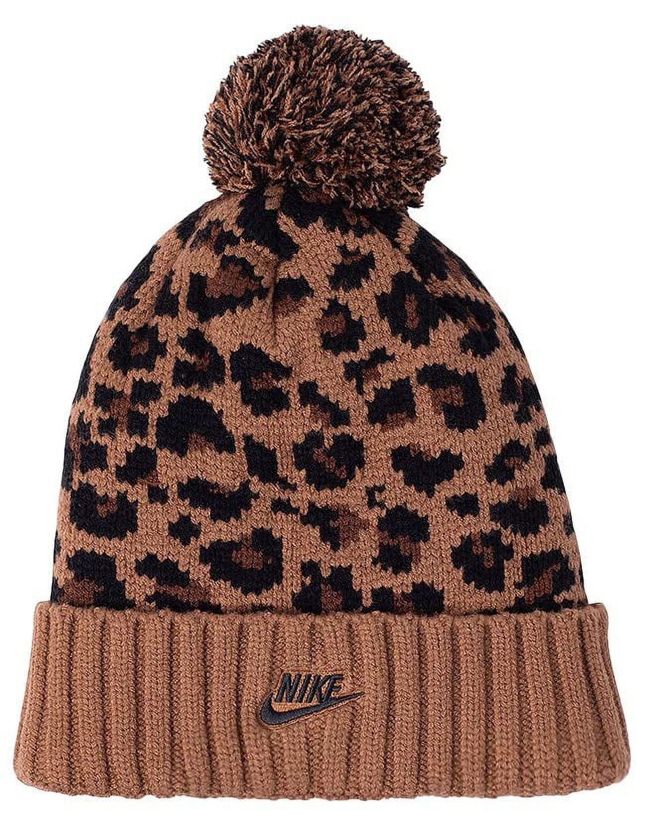 Fleeced Lined Leopard Print Beanie