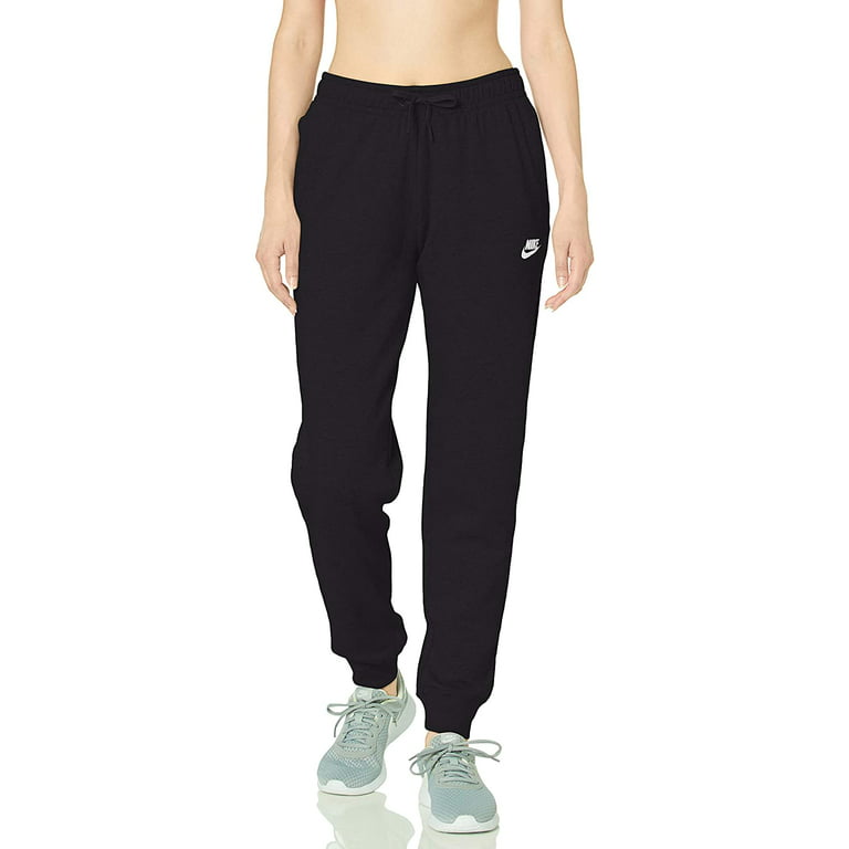 Nike Women's NSW Regular Pant Varsity, Black/Black/White, X-Small 