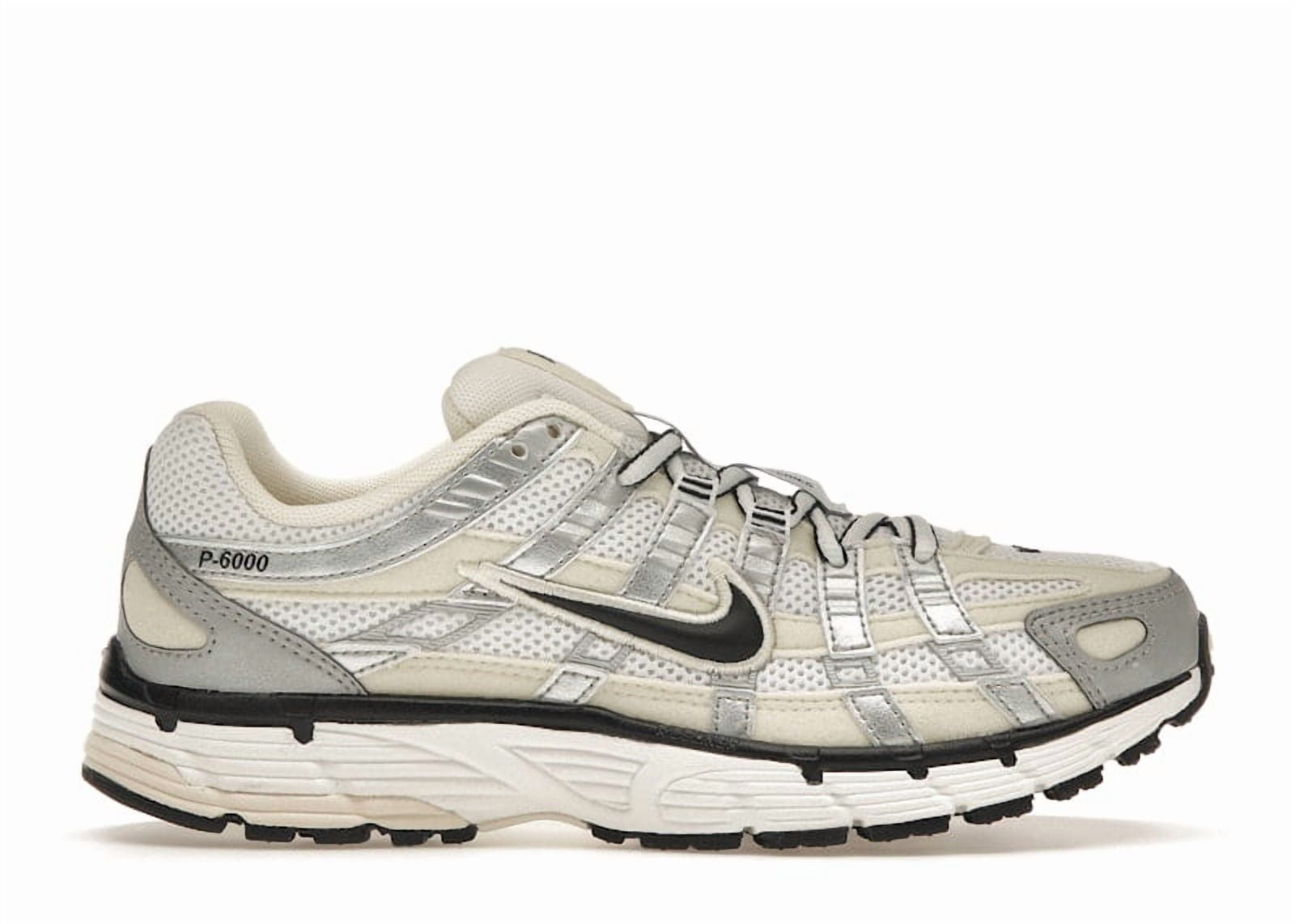 Nike Women's P-6000 Coconut Milk Metallic Silver Running