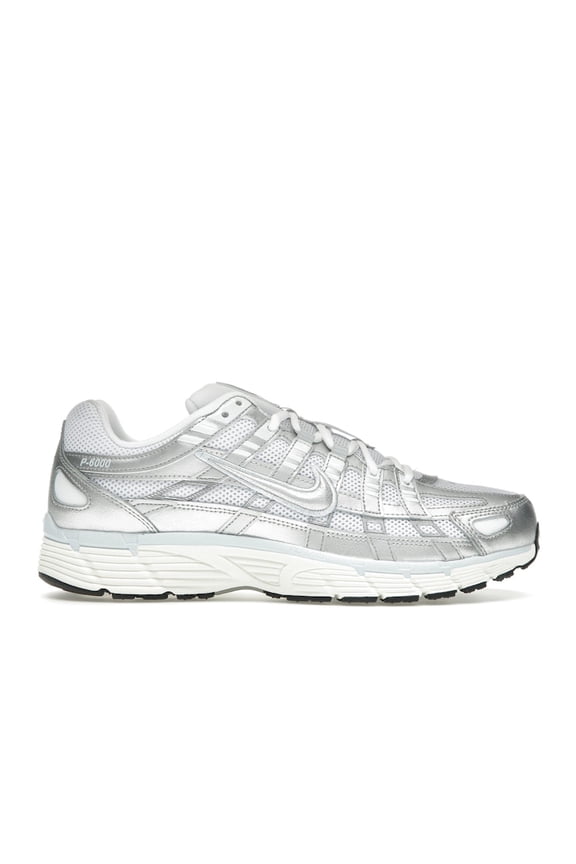 Women's P-6000 White Blue Tint Sail Metallic Silver Shoes, from StockX