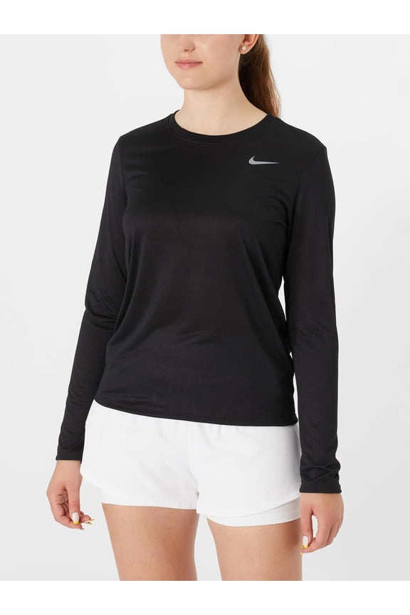 Women's Performance Dri-Fit Long Sleeve Shirt Black X-Large