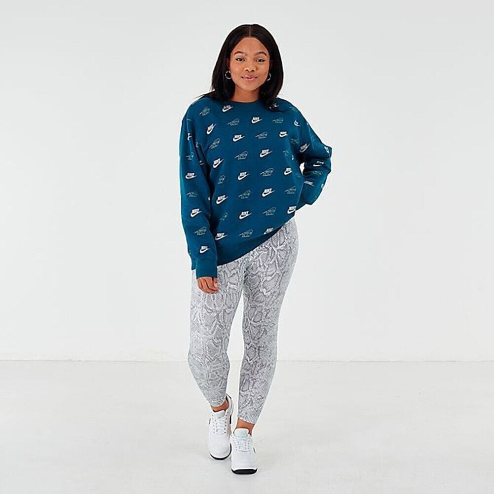 plus size nike metallic logo hoodie