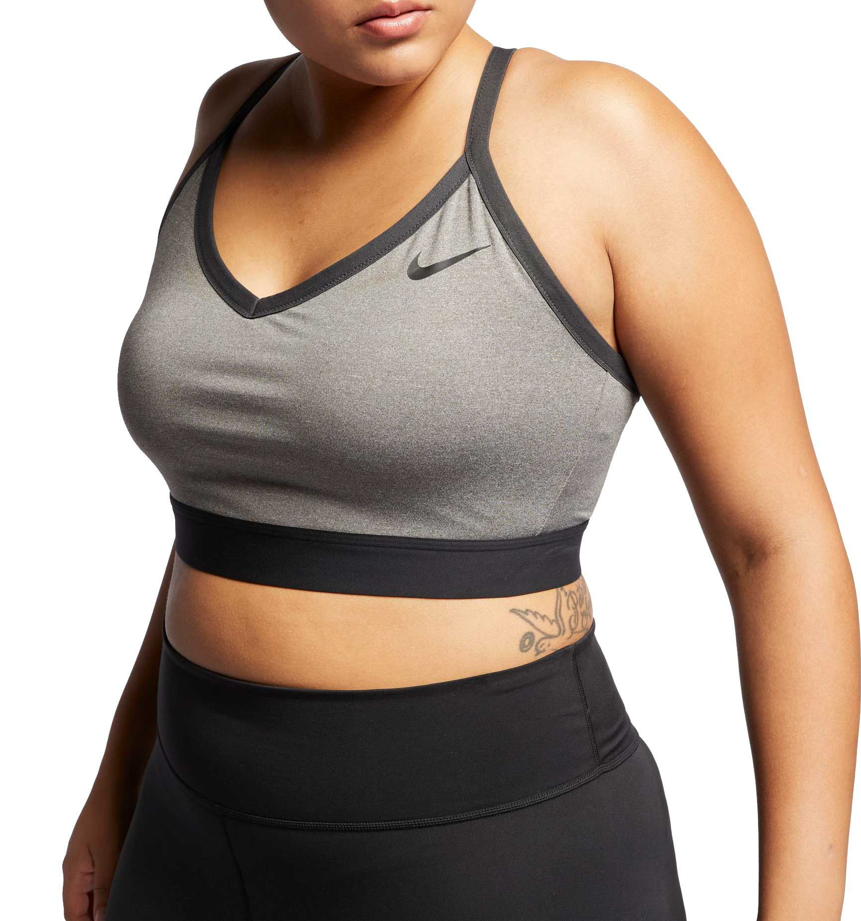 Nike Women's Plus Size Solid Indy Sports Bra 