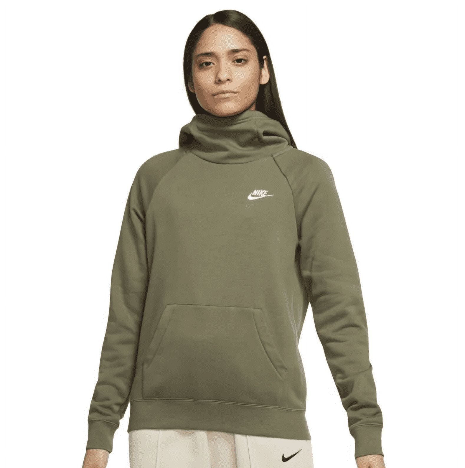 Nike Women's Plus Size Sportswear Essential Hoodie, Green Olive, 1X 