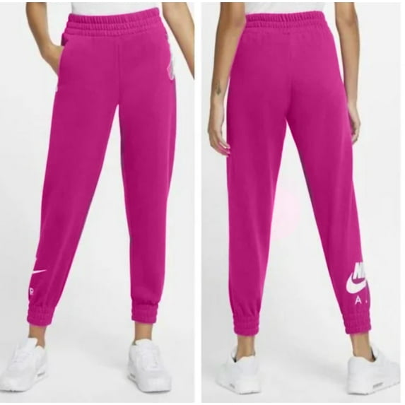 Nike Women's Plus Size Sportswear Fleece Jogger Sweatpants Pants (Pink, 1X)