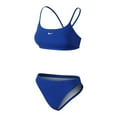 thumbnail image 1 of Nike Women's Poly Core Solid Two-Piece Swimsuit-blue, 1 of 2