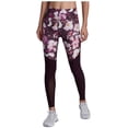 thumbnail image 1 of Nike Women's Power Dri-Fit Legend Printed Training Tights (Port Wine, Medium), 1 of 4