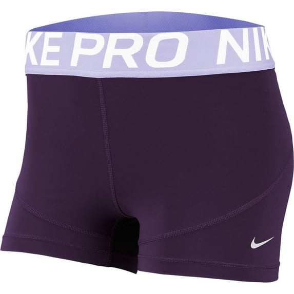 Nike Women's Pro 3'' Shorts Purple Size XS