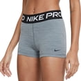 thumbnail image 1 of Nike Women's Pro 3 € Shorts (Smoke Grey, XXL), 1 of 3