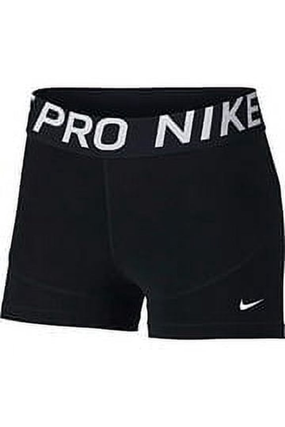 Women's Pro 3" Training Shorts (Black White, Small)