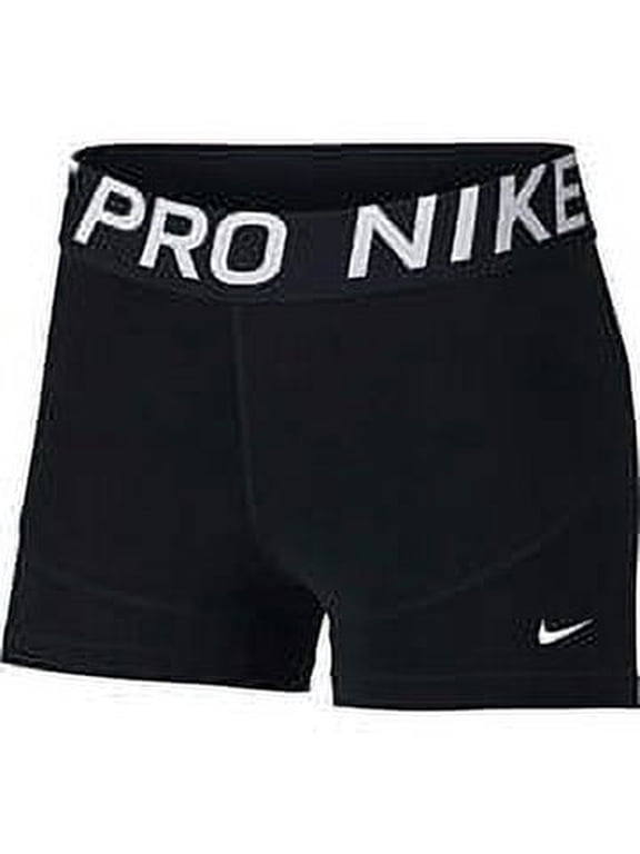 Women's Pro 3" Training Shorts (Black White, Small)