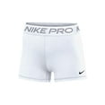 thumbnail image 1 of Nike Women's Pro 365 3 Inch Shorts (XXL White), 1 of 1
