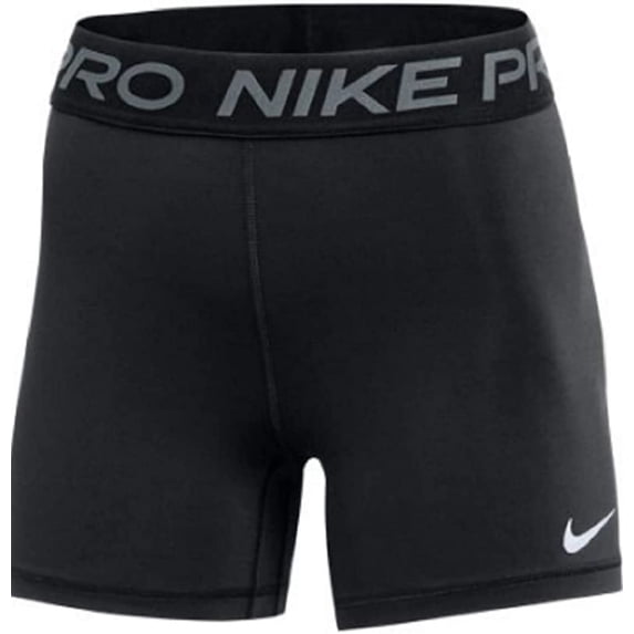 Nike Women's Pro 365 5 Inch Shorts Snug Large Black/White