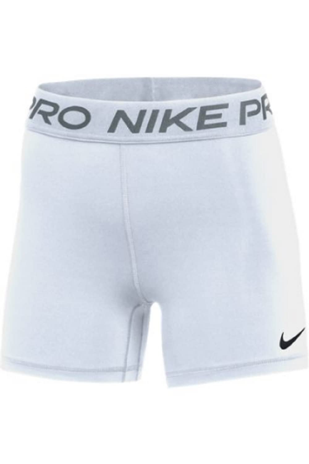 Nike Women's Pro 365 Inch Shorts (Large, White)
