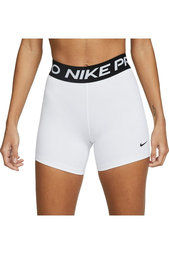 Women's Pro 365 5” Shorts (White/Black, S)