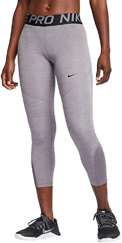 Nike Pro Women's Mid-Rise Crop Leggings DC5393-013 Size 1X (Plus Size) Black