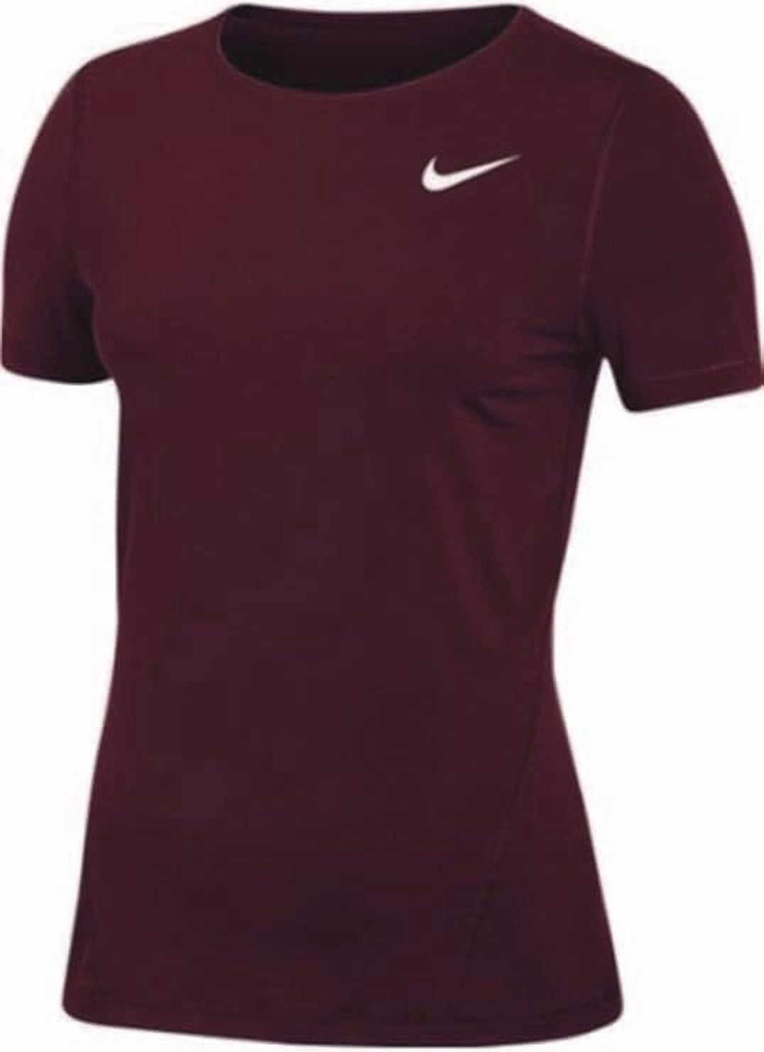 Women's Pro Allover Mesh SS Top 2.0 (US, Alpha, Medium, Regular, Regular, Dark Maroon)