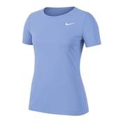 Nike Womens Pro Allover Mesh SS Top 2.0 US, Alpha, Medium, Regular, Regular, Valor Blue