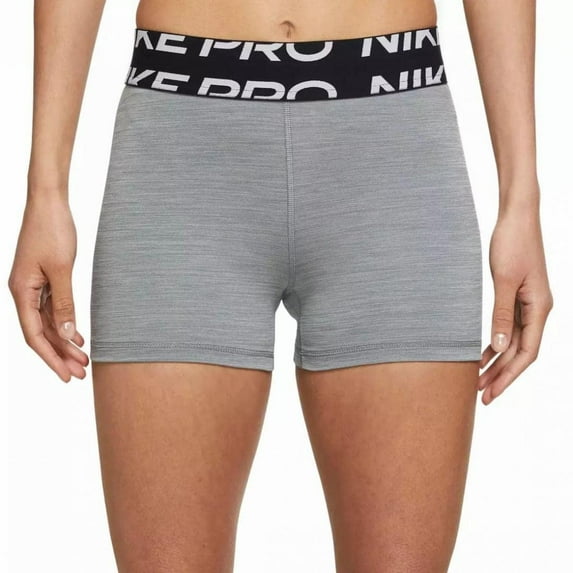 Nike Women's Pro Dri-FIT 3" Graphic Shorts (as1, Alpha, x_l, Regular, Regular, Smoke Grey, X-Large)