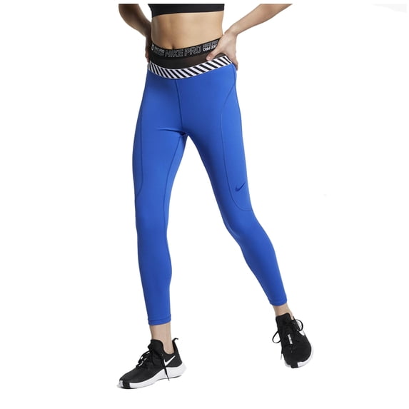 Nike Women's Pro Hypercool 7/8 Training Pants (Game Royal/Black, X-Small)