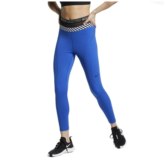 Nike Women's Pro Hypercool 7/8 Training Pants (Game Royal/Black, XX-Large)