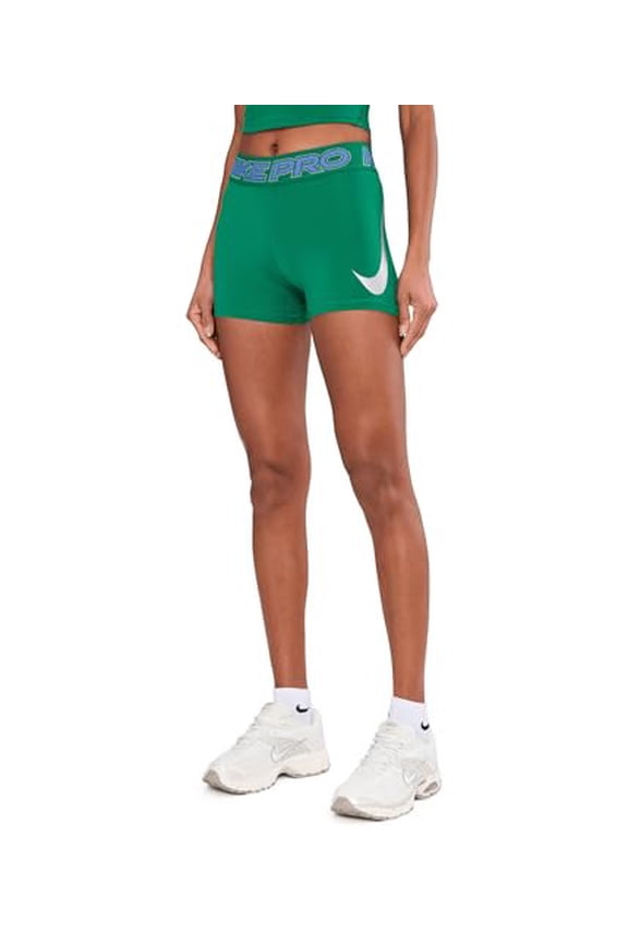 Women's Pro Mid-Rise 3" Biker Shorts Light Magenta/Hot Fuchsia/Metallic Silver X-Large