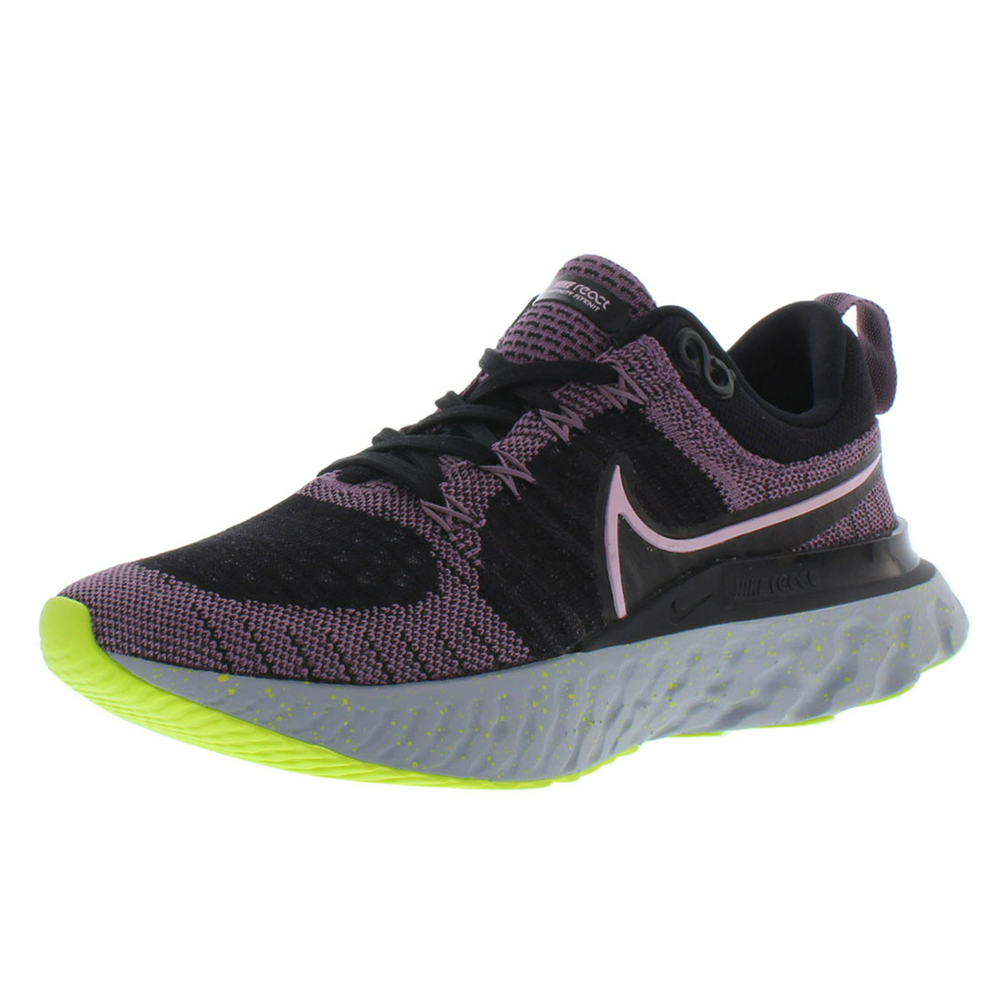 Nike Women's React Infinity Run FK 2 Running Shoes, Black/Purple, 7 Walmart.com