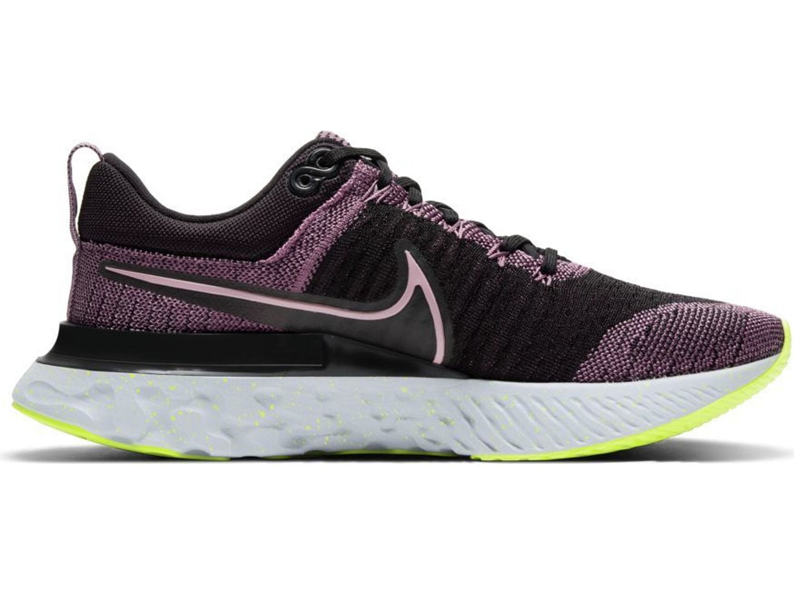 Bondgenoot klant woede Nike Women's React Infinity Run Flyknit 2 Running Shoes, Black/Purple, 8  B(M) US - Walmart.com