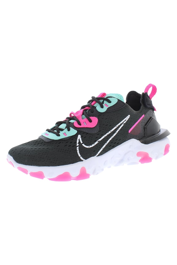Sports Wear React Vision Womens Shoes Size 9.5, Color: Dark Smoke Grey/White/Pink Blast