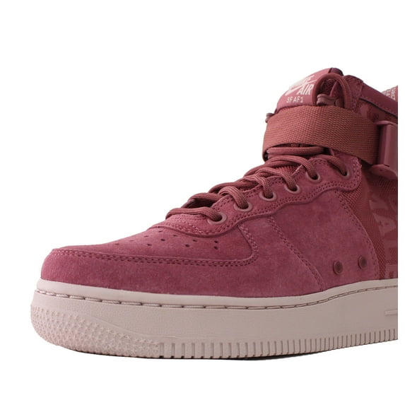 Nike Women's Sf Air Force 1 Mid Fif Vintage Wine / High-Top Leather Women' - 6.5M