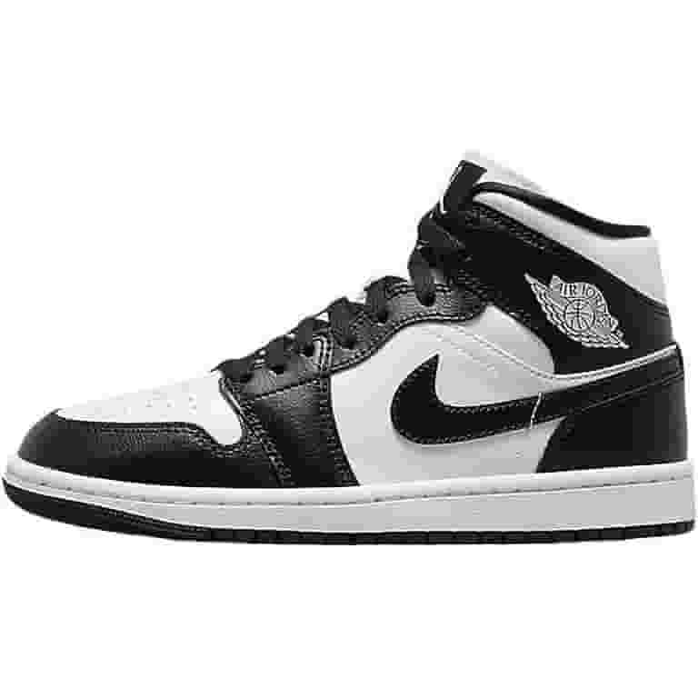 Nike Women's Shoes Air Jordan 1 Mid, White/Black-White, 8.5 Nike Women's Shoes Air Jordan 1 Mid, White/Black-White, 8.5