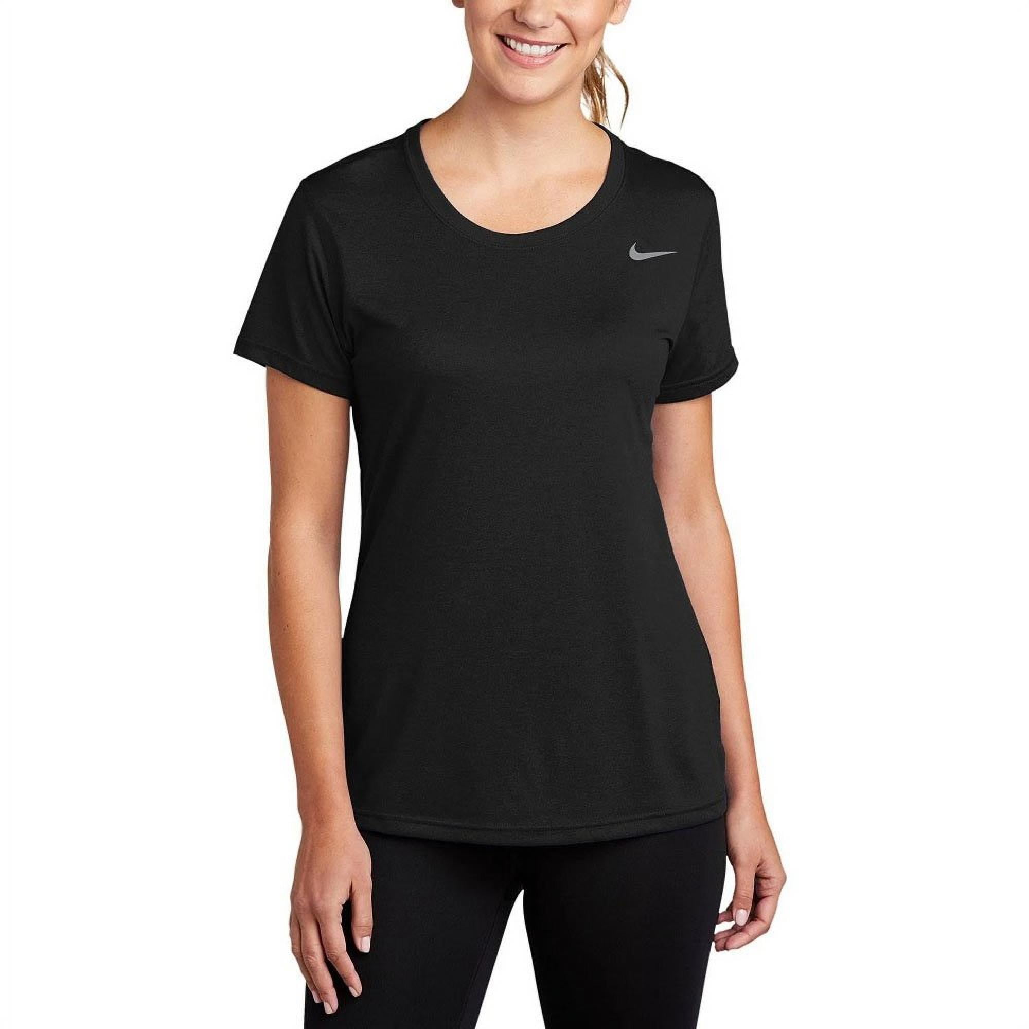Nike Womens Short Sleeve Legend T SPF 20 Large Black 