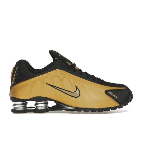 Nike Women's Shox R4 Black Metallic Gold Shoes, from StockX