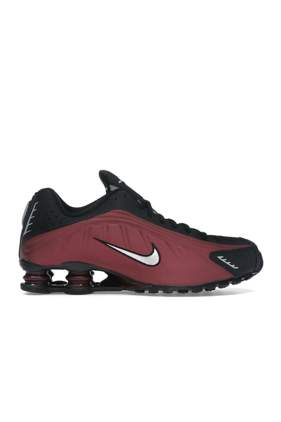 Women's Shox R4 Black Team Red Shoes, from StockX