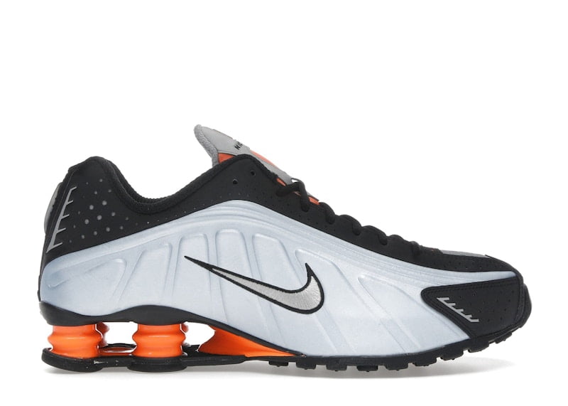 Nike Women's Shox R4 Blue Tint Total Orange Black Metallic Silver Shoes, from StockX