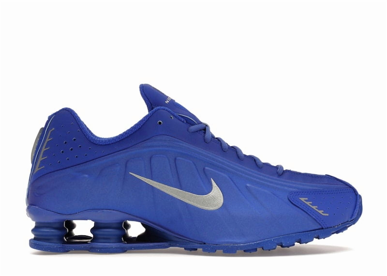 Nike Women's Shox R4 Racer Blue Metallic Silver Running