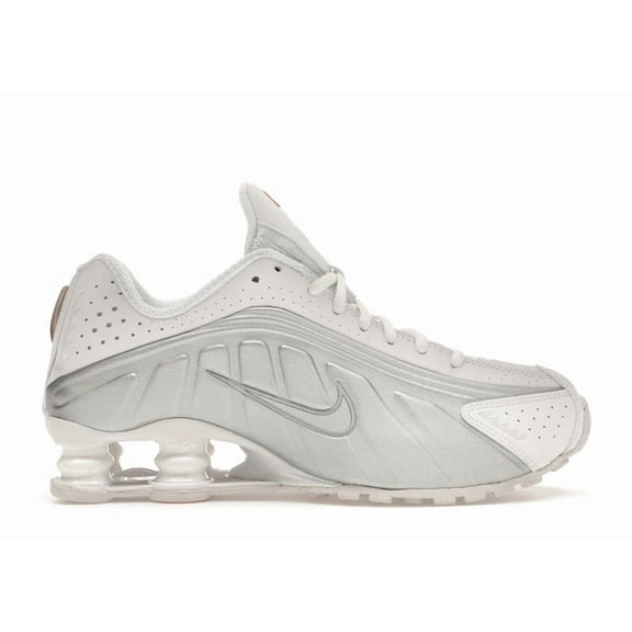 Nike Women's Shox R4 White Metallic Silver Running Shoes, from StockX