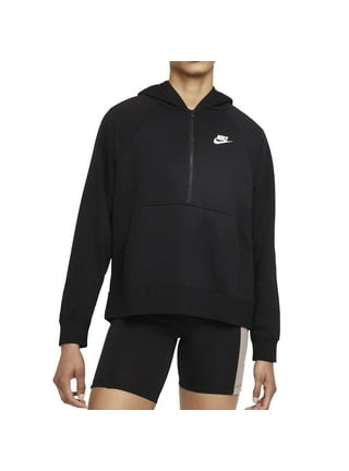 Nike Womens NSW Sportswear Rally Hoodie (Black/White, Medium) at   Women's Clothing store