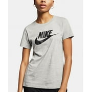 Nike Women's Sportswear Cotton Logo T-Shirt Gray- Size XS