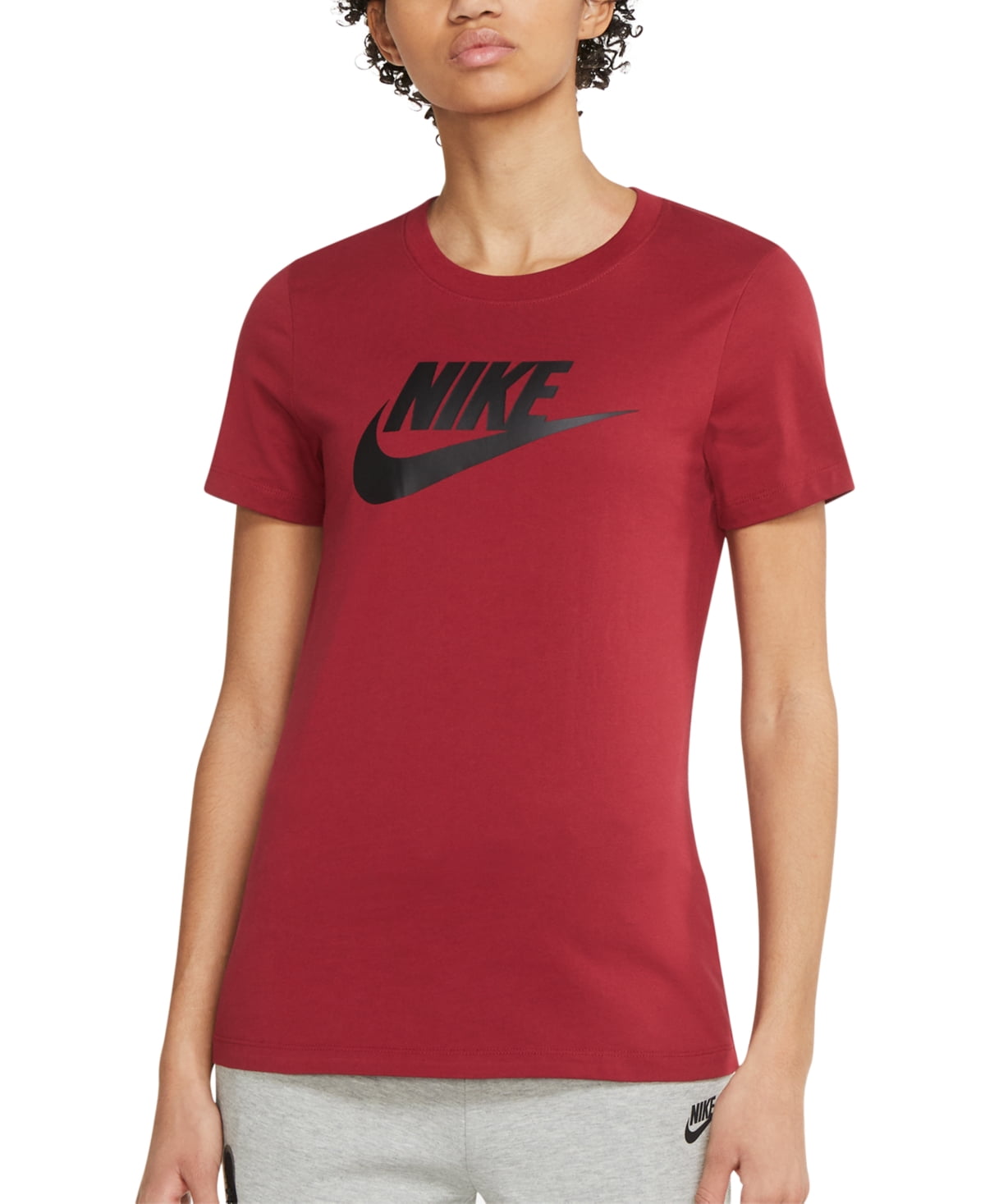 Short Sleeve Nike T Shirt Women Red Nike Women's Sportswear