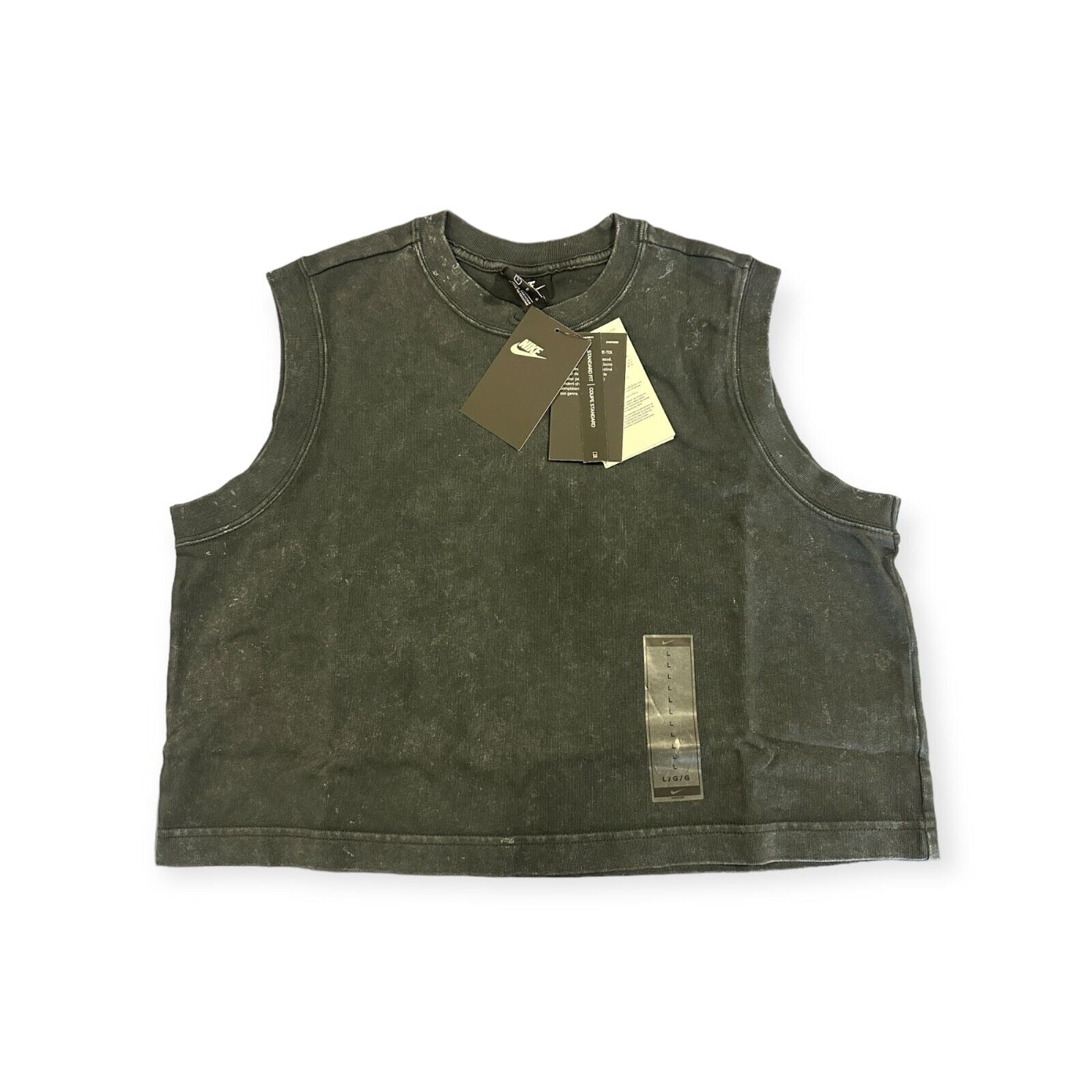 Olive green nike tank top discount