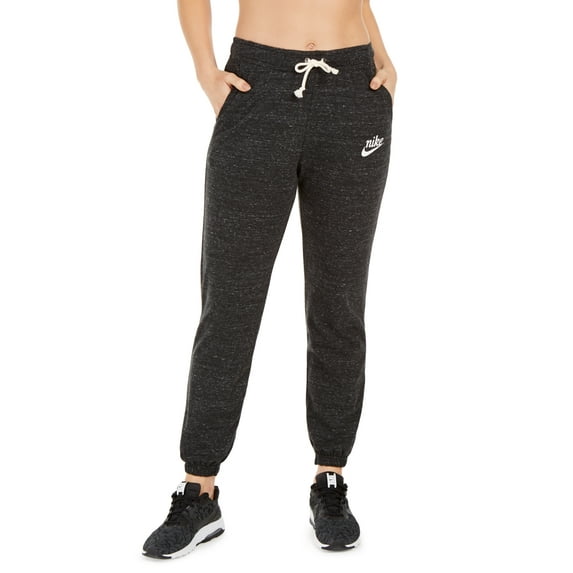 Nike Women's Sportswear Gym Vintage Distressed Pants Black Size Small
