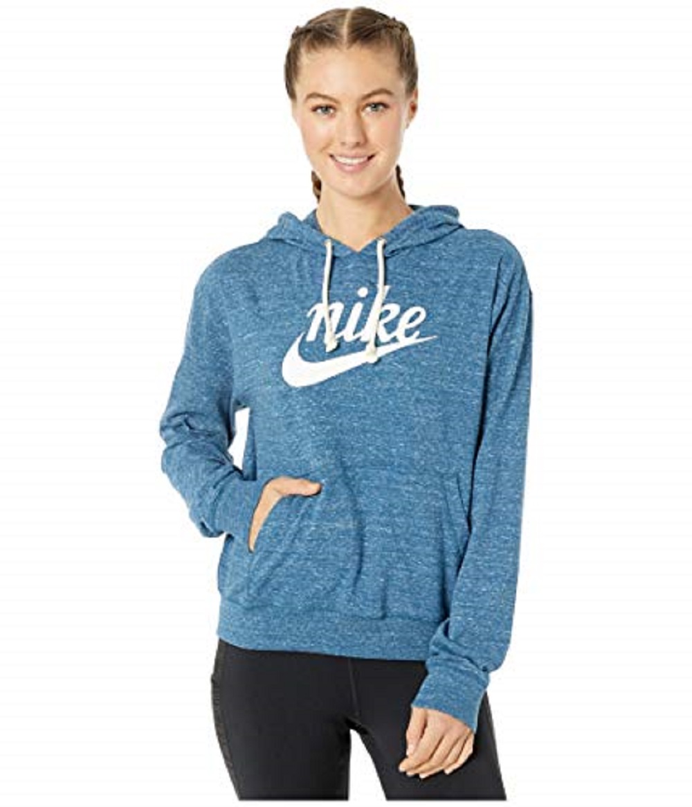 Nike Women's Sportswear Gym Vintage Logo Hoodie, Blue/(Sail), S -  Walmart.com