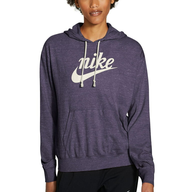 Nike Women's Sportswear Gym Vintage Logo Hoodie Purple Size M MSRP ...
