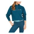 thumbnail image 1 of Nike Women's Sportswear Metallic-Graphic Half-Zip Top Blue Size Medium, 1 of 3