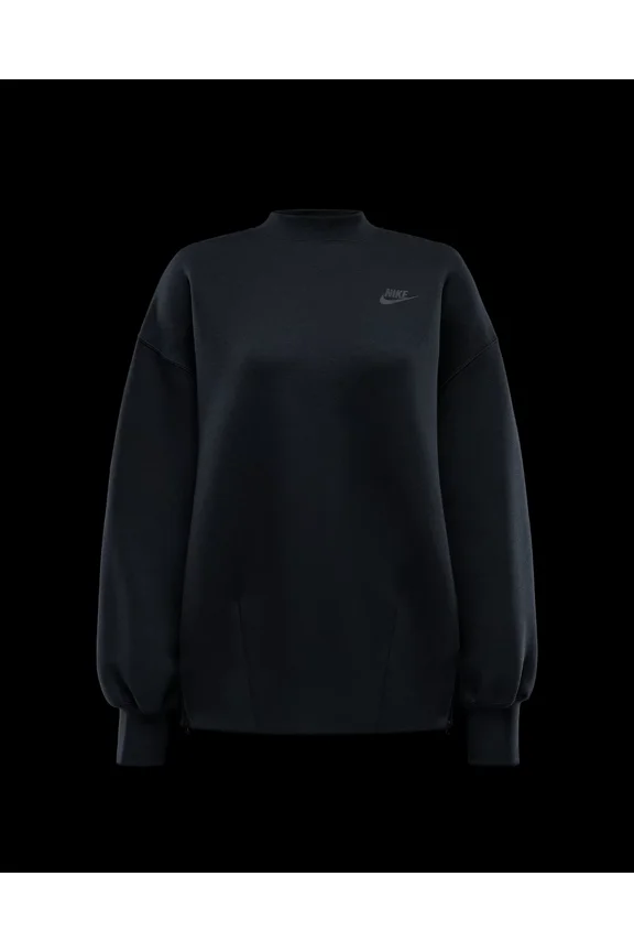 Sportswear Tech Fleece Women's Oversized Crew-Neck Sweatshirt (FV8041-010, Black/Black) Size X-Small