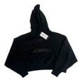 thumbnail image 1 of Nike Women's Sportswear Tech Fleece Oversized Crop Black Hoodie DR4973-010 (XL), 1 of 2