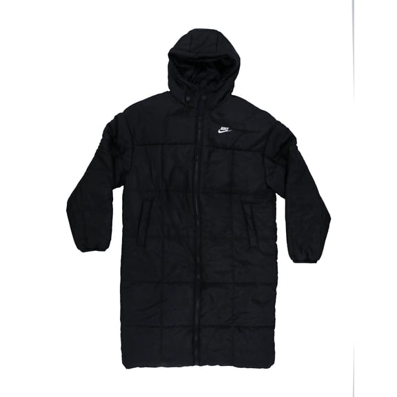 Nike Women's Sportswear Therma-Fit Parka Insulated Jacket Black White M New